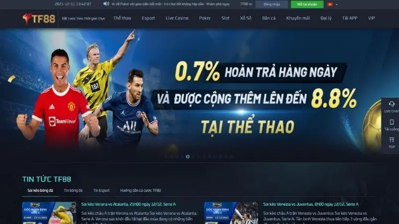 nhà cái TF88